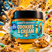 Crema proteica di arachidi Cookies & Cream